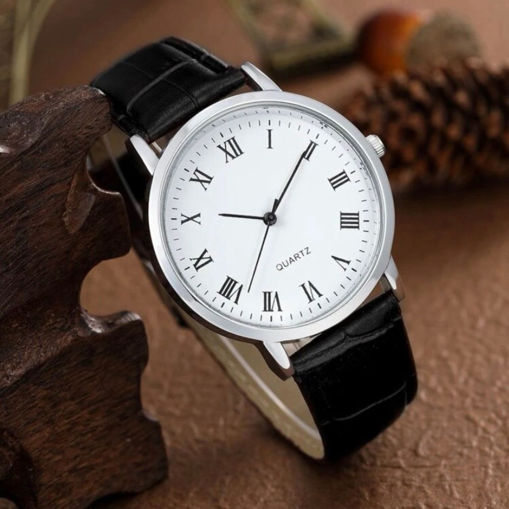 Black watch and bracelet for men​​​ - Picture 3 of 3